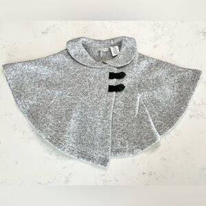 Max Studio baby Toddler Sweater Poncho, 2T, Gray